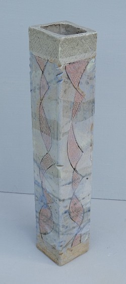 Vase décoré (chouettes) H : 25cm
