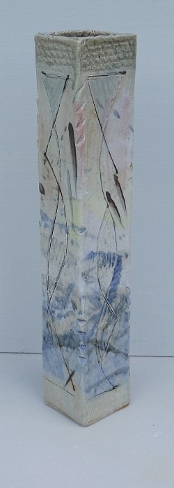 Vase décor oiseau : H : 25cm